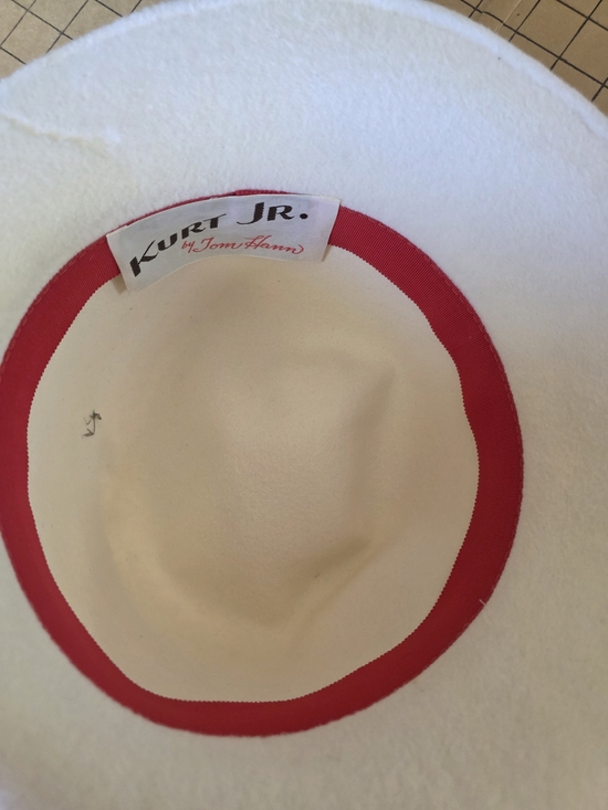 Kurt Jr. by Tom Hann White Felt Fedora Vintage NOS w/ Original Box main image 5